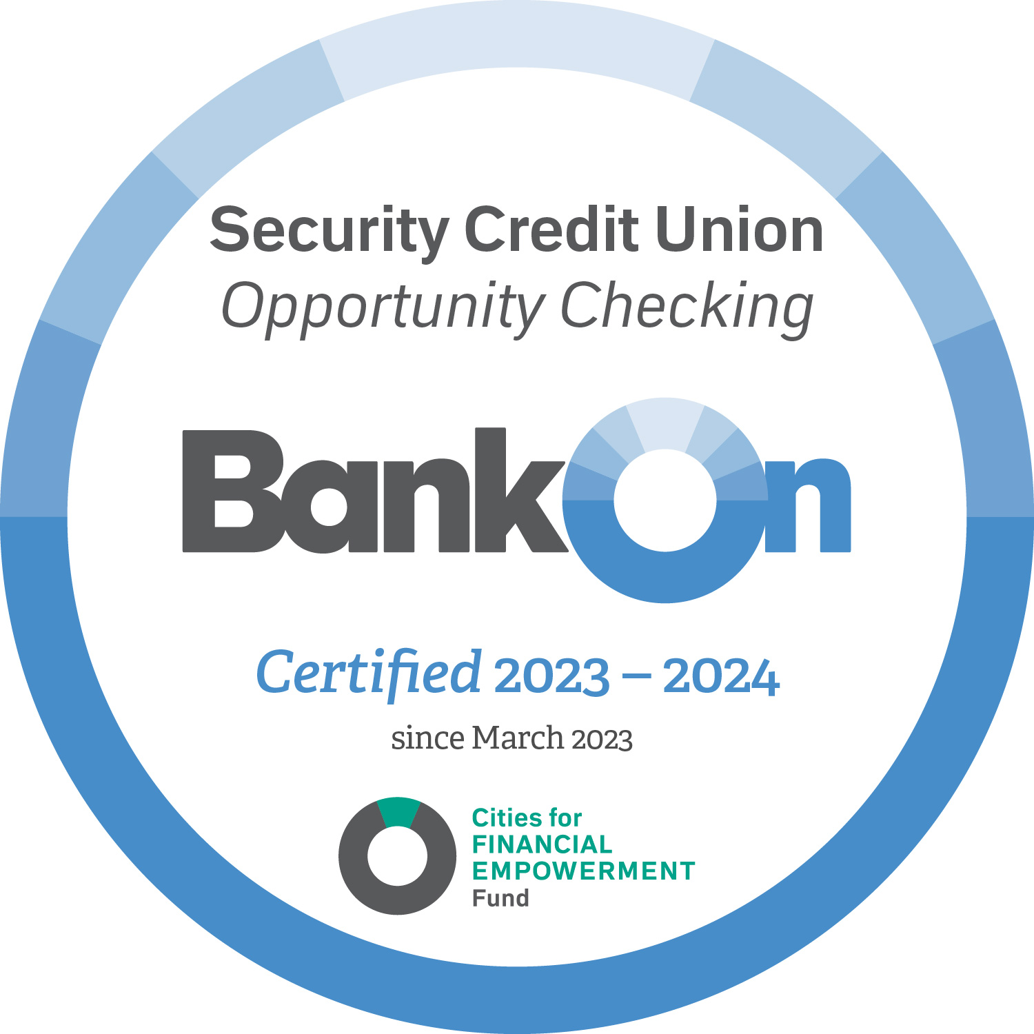 Security Credit Union - Opportunity Checking 2023-2024