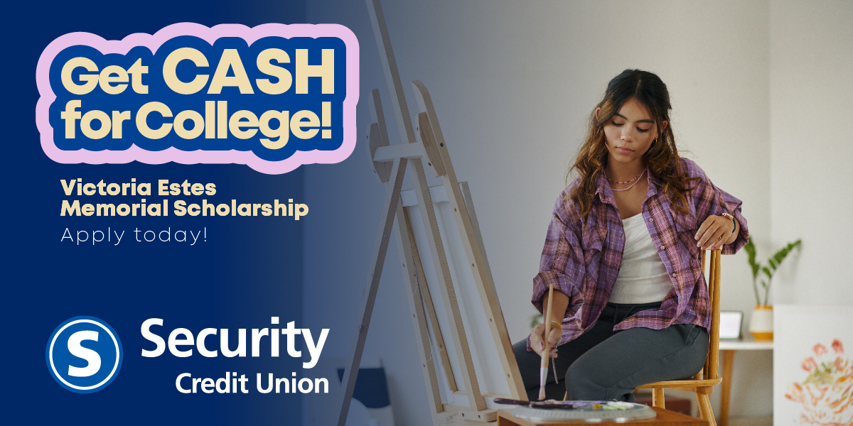 Get Cash For College - A young woman painting.
