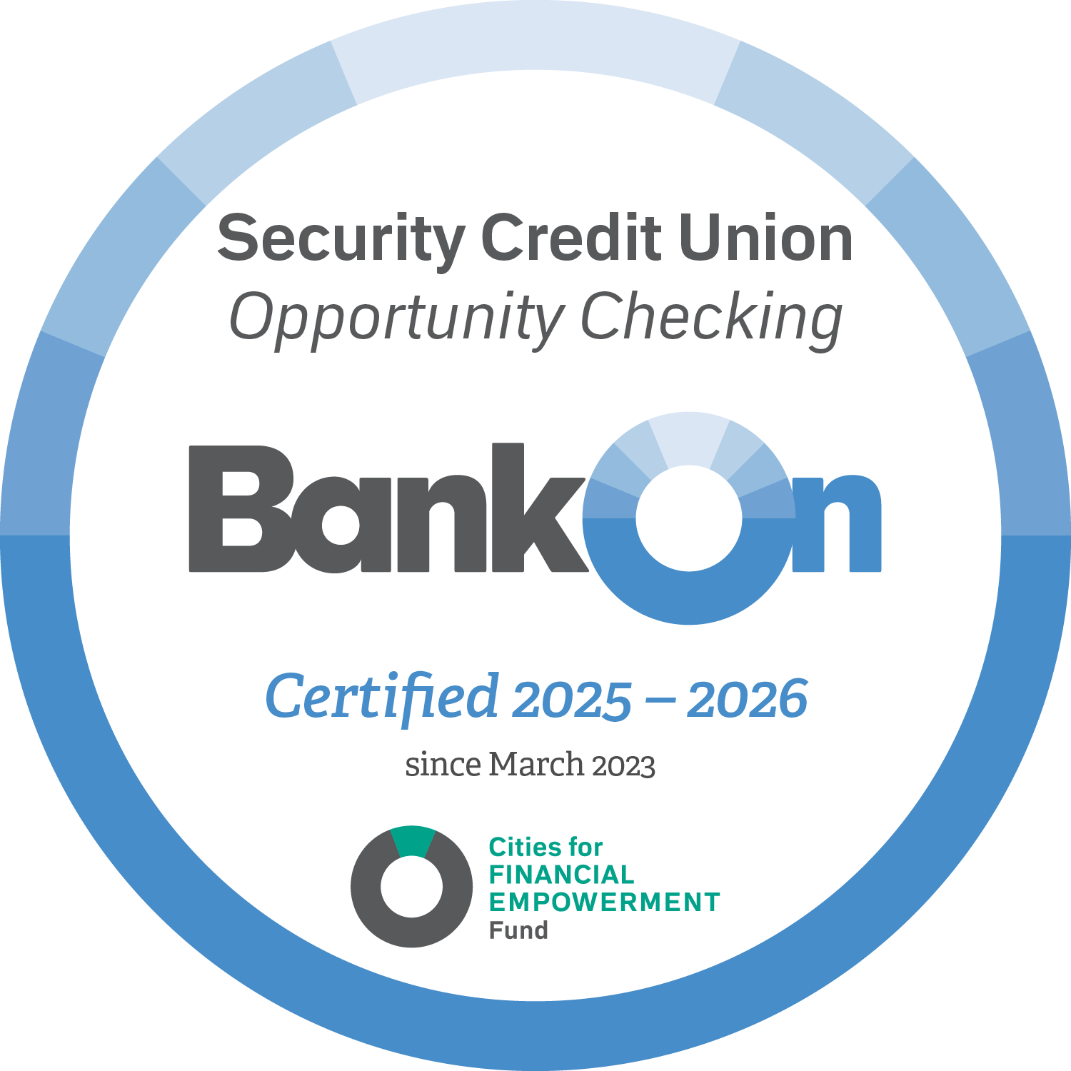 Security Credit Union - Opportunity Checking 2025-2026 Security Credit Union - Opportunity Checking 2025-2026