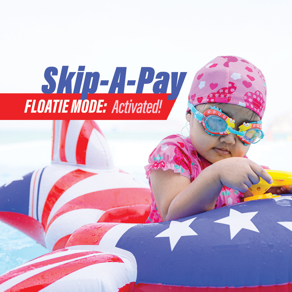 Little girl on a floatie: Floatie Mode Activated
