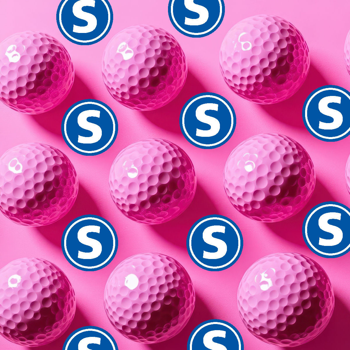 Pink Partee Banner Pink PArtee Golf Balls