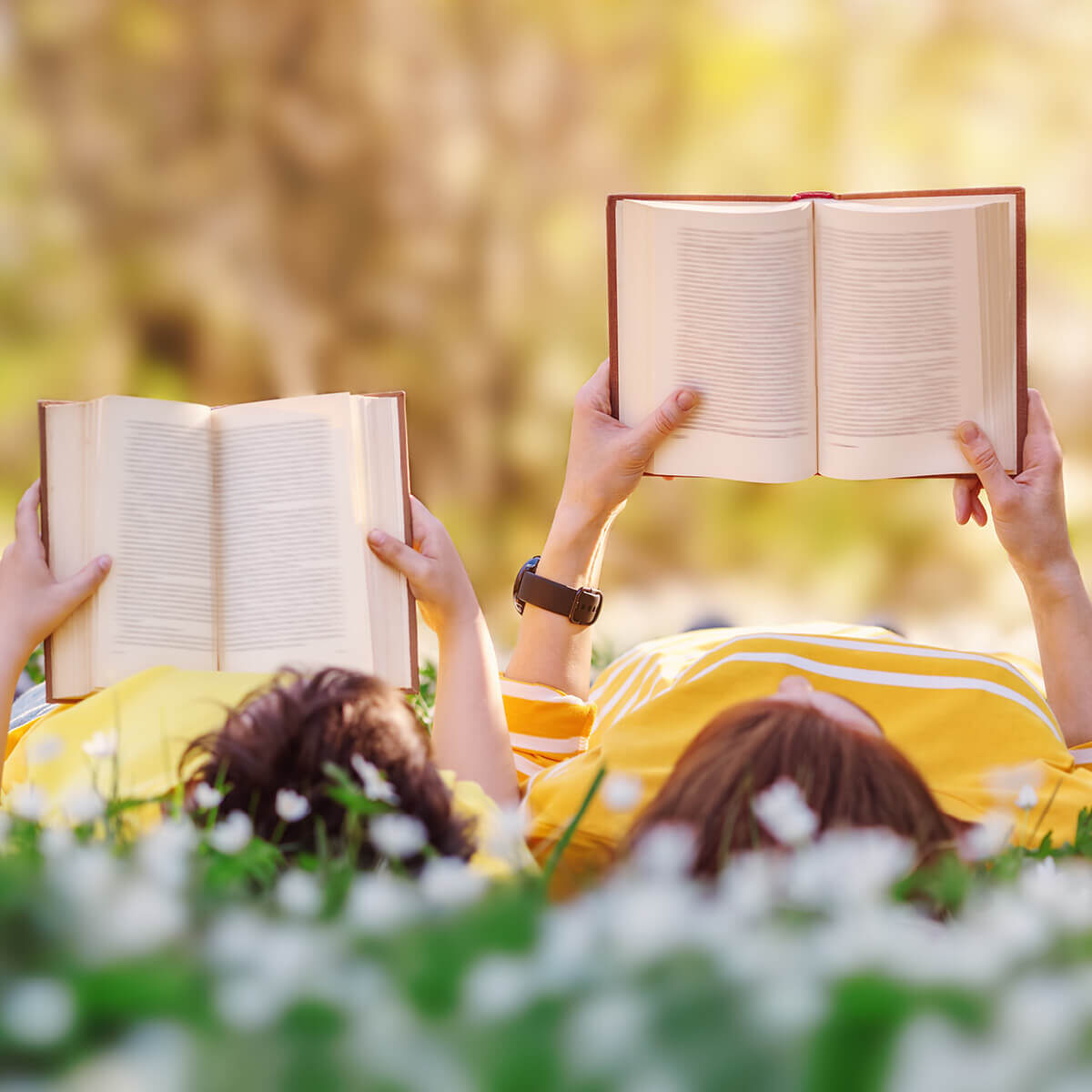 Spring Loan - Reading Books Outside